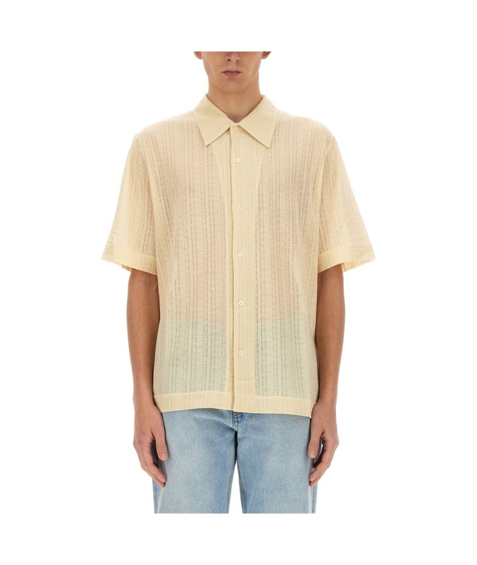 シャツ Sefr SUNEHAMMED Shirt Ivory SUNEHAMMEDSS24 Off-White Suneham Shirt by Séfr on Sale