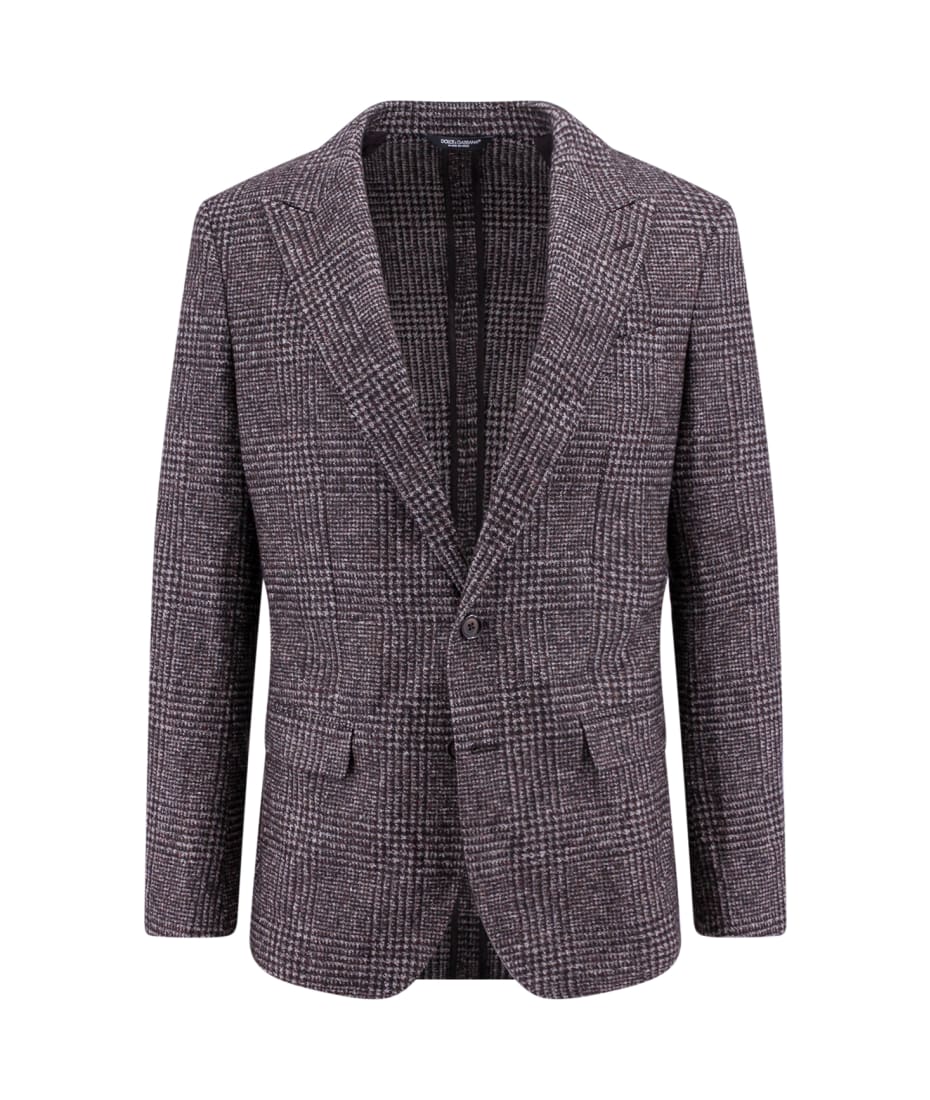 ジャケット Dolce & Gabbana PRINCE OF WALES SINGLE BREASTED BLAZDER Dolce & Gabbana Prince Of Wales Single Breasted Blazer