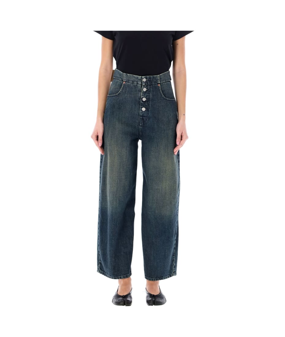 MM6 Maison Margiela Wide Leg Jeans | italist