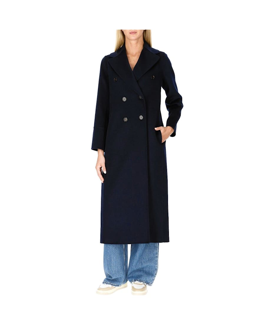 【送料&関税込】Max Mara Double-breasted Belted Coat Max Mara Madame Double Breasted Wool & Cashmere Belted Coat
