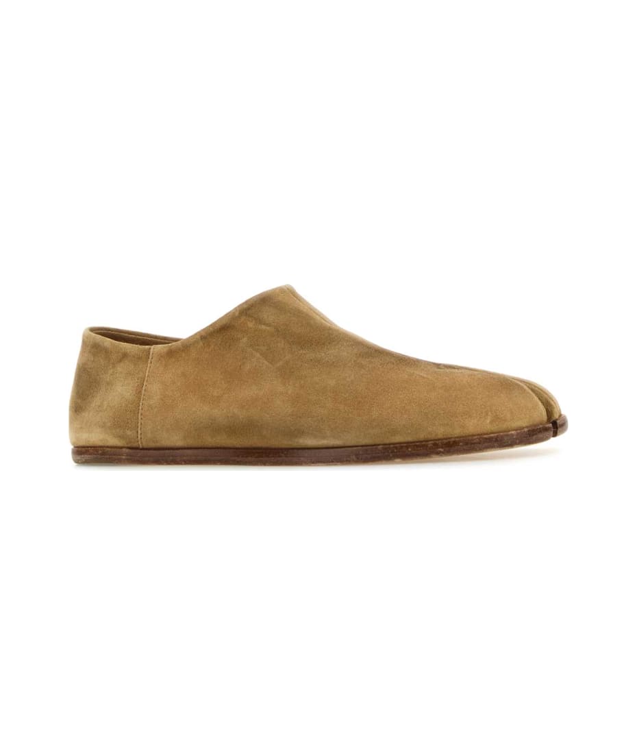Maison Margiela Camel Suede Tabi Loafers | italist