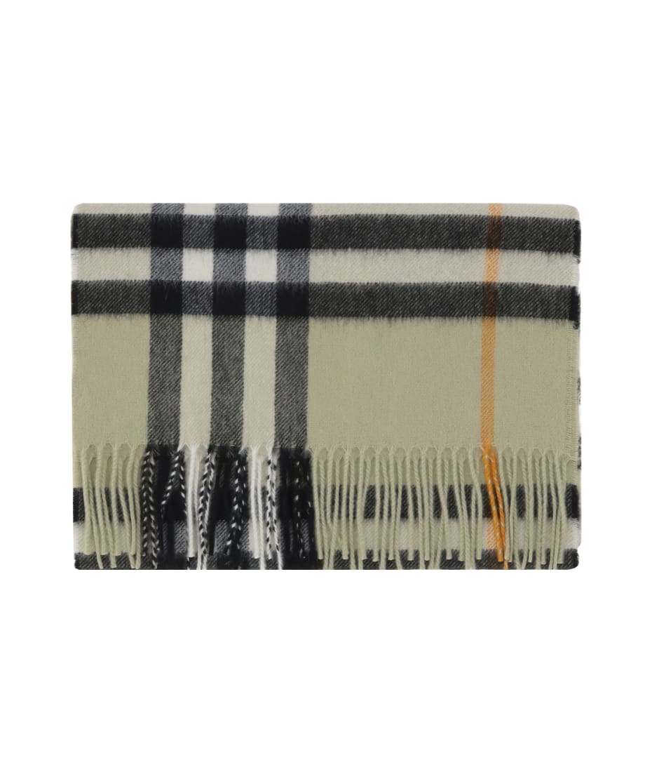 美品BURBERRY ゆき Burberry 'mu Giant' Light Green Cashmere Scarf | italist, ALWAYS