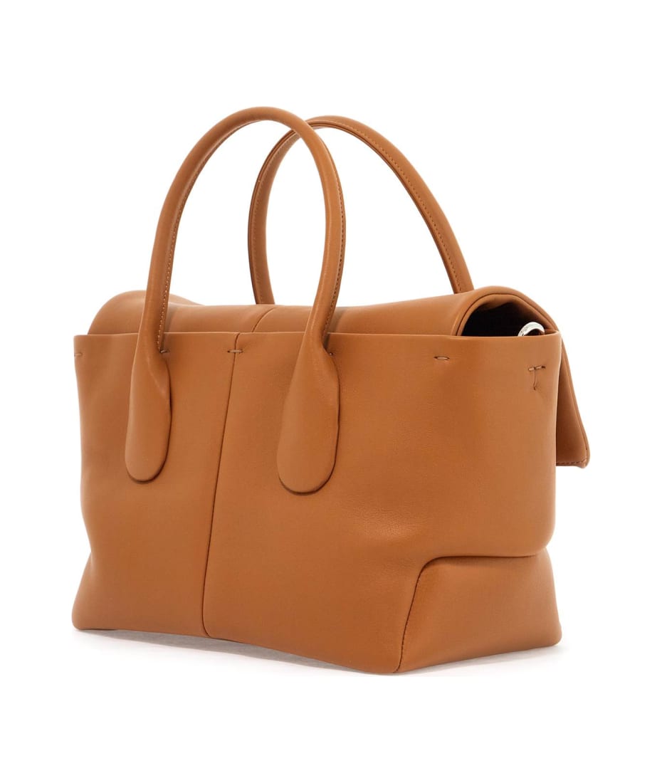 ☆関税込☆【TOD'S】Di Bag Reverse leather shoulder bag BROWN Woman BROWN Tod's Di Bag Reverse in Leather Small