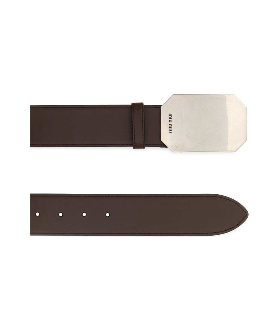 Miu Miu Brown Leather Belt | italist