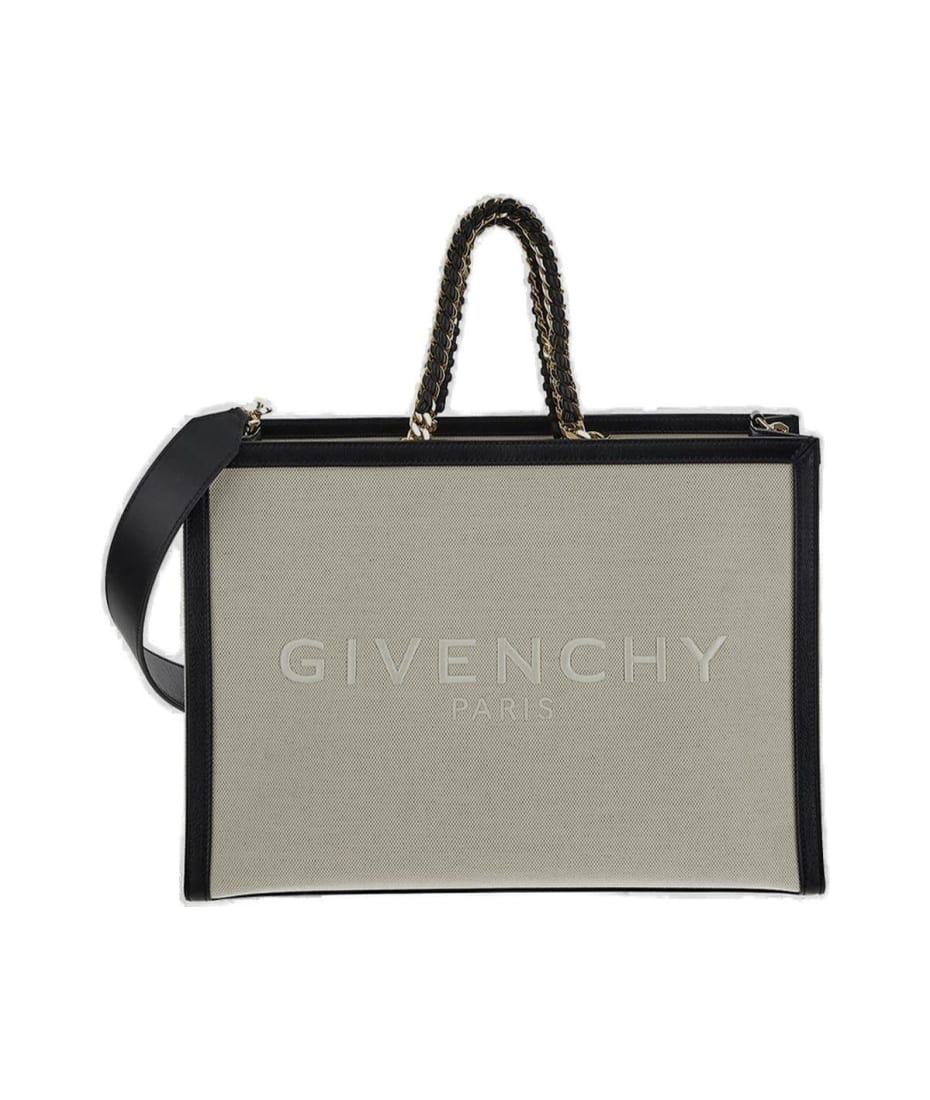 【送料&関税込】Givenchy Logo Embroidered Tote Bag Givenchy logo-embroidered Tote Bag | Black | FARFETCH