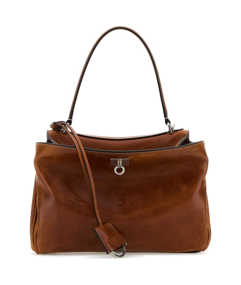 【関税&送料込】Balenciaga Caramel Leather Small Rodeo Handb Balenciaga Caramel Leather Small Rodeo Handbag | italist