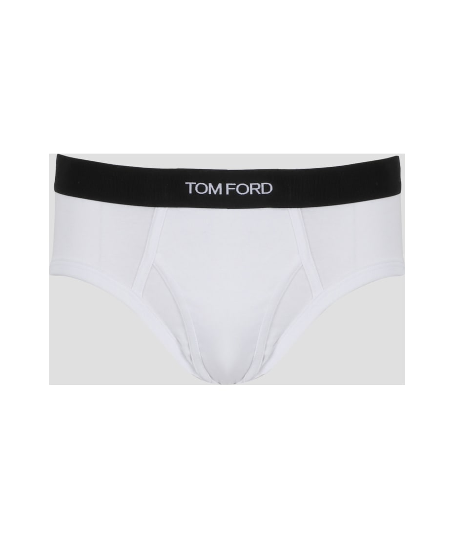 TOM FORD Men's Jacquard Logo Cotton Briefs