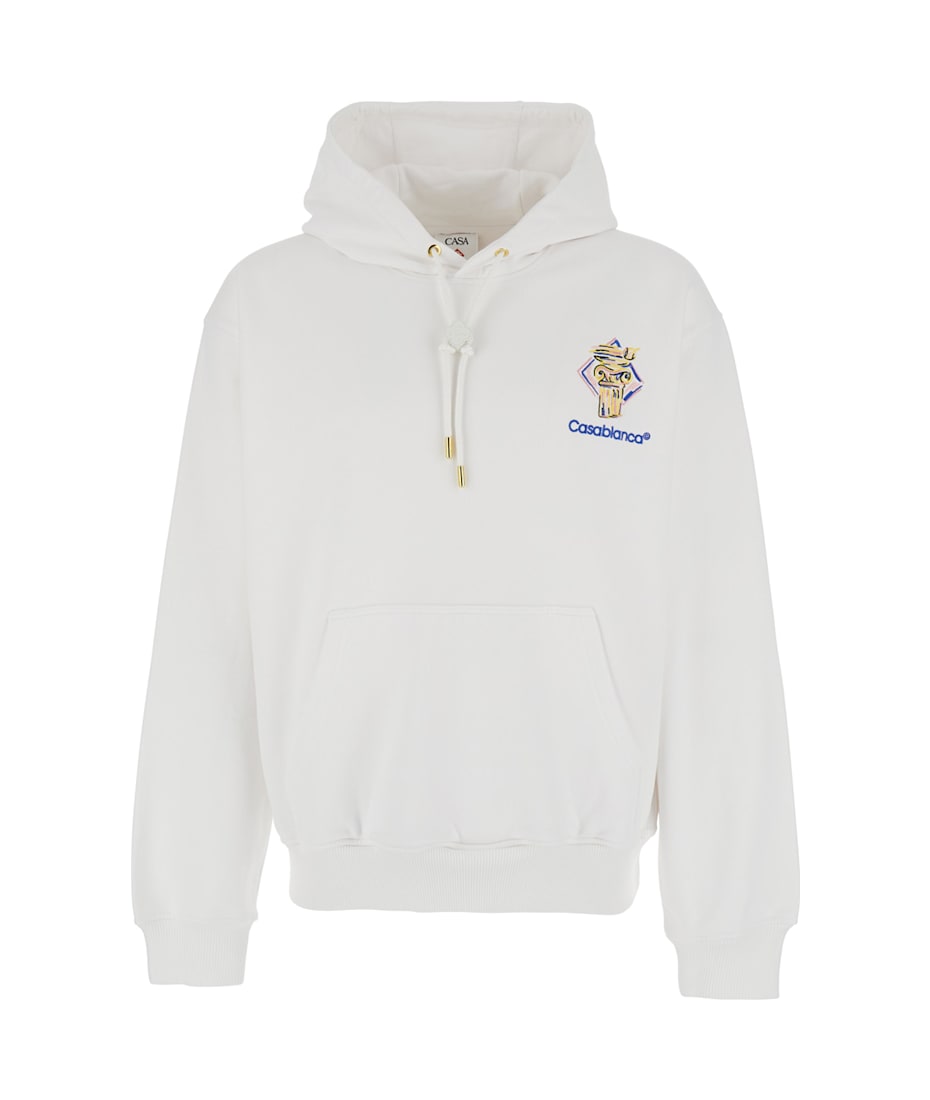 Casablanca White Cotton Sweatshirt | italist