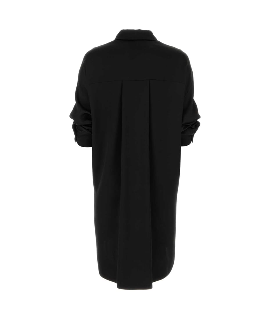 ワンピース Loewe Black Satin Shirt Dress Loewe Black Satin Shirt Dress – LOZURI®