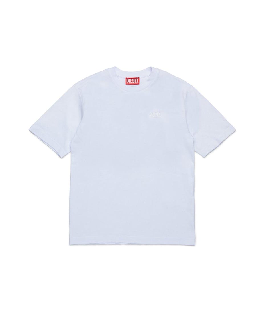 Diesel Oval-d Logo Embroidered Crewneck T-shirt | italist