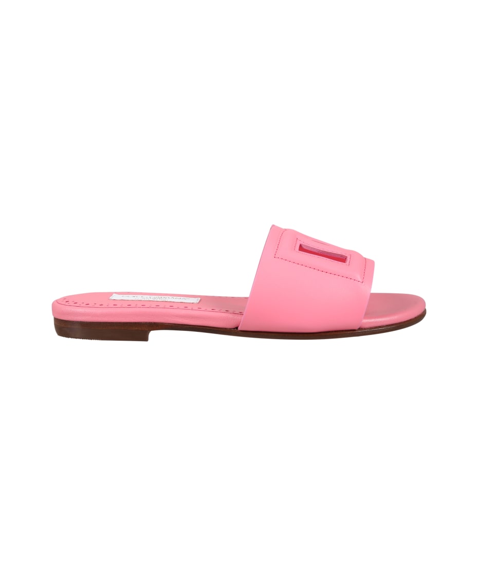 Dolce & Gabbana Pink Sandals For Girl With Logo | italist, ALWAYS LIKE A  SALE