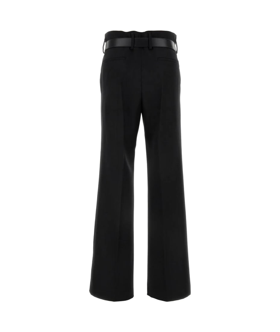 パンツ PRADA FW24 Black gabardine pant (P238ISOOO15CD F0008) Prada Re Nylon Gabardine Triangle Logo Pants Technical Track