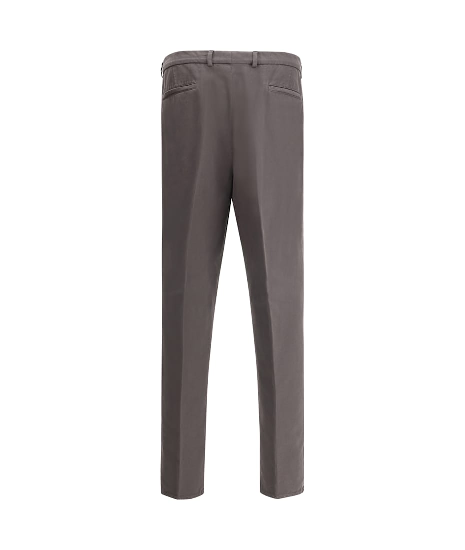 パンツ BRUNELLO CUCINELLI SS25 Trousers (MH126P8542 C600) Brunello Cucinelli - Snow White Cotton Gabardine Pant