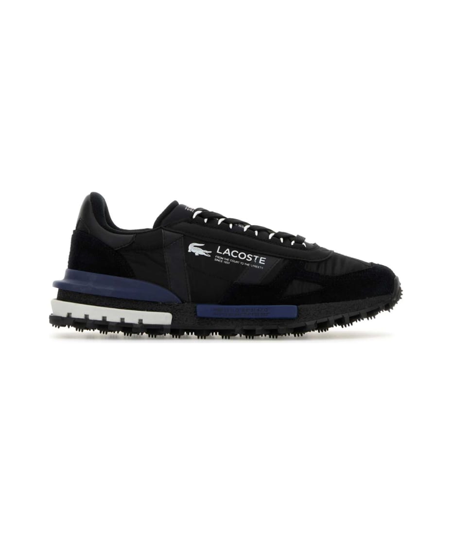 スニーカー LACOSTE FW24 Black fabric L003 sneakers (E01505 02H) Lacoste Black Fabric And Suede Elite Active Sneakers