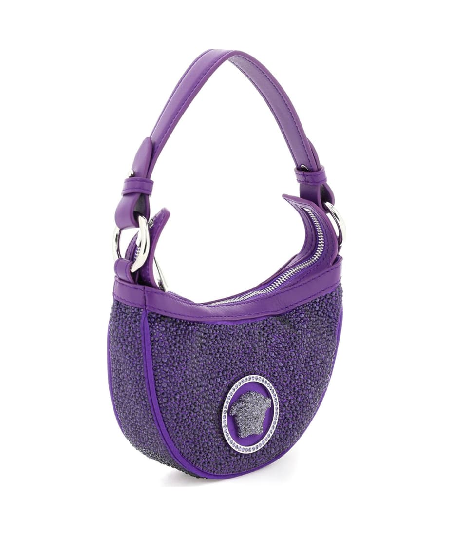【関税&送料込】Versace Mini Hobo Bag With Crystals Versace Crystal mini hobo bag | The Fashion Square
