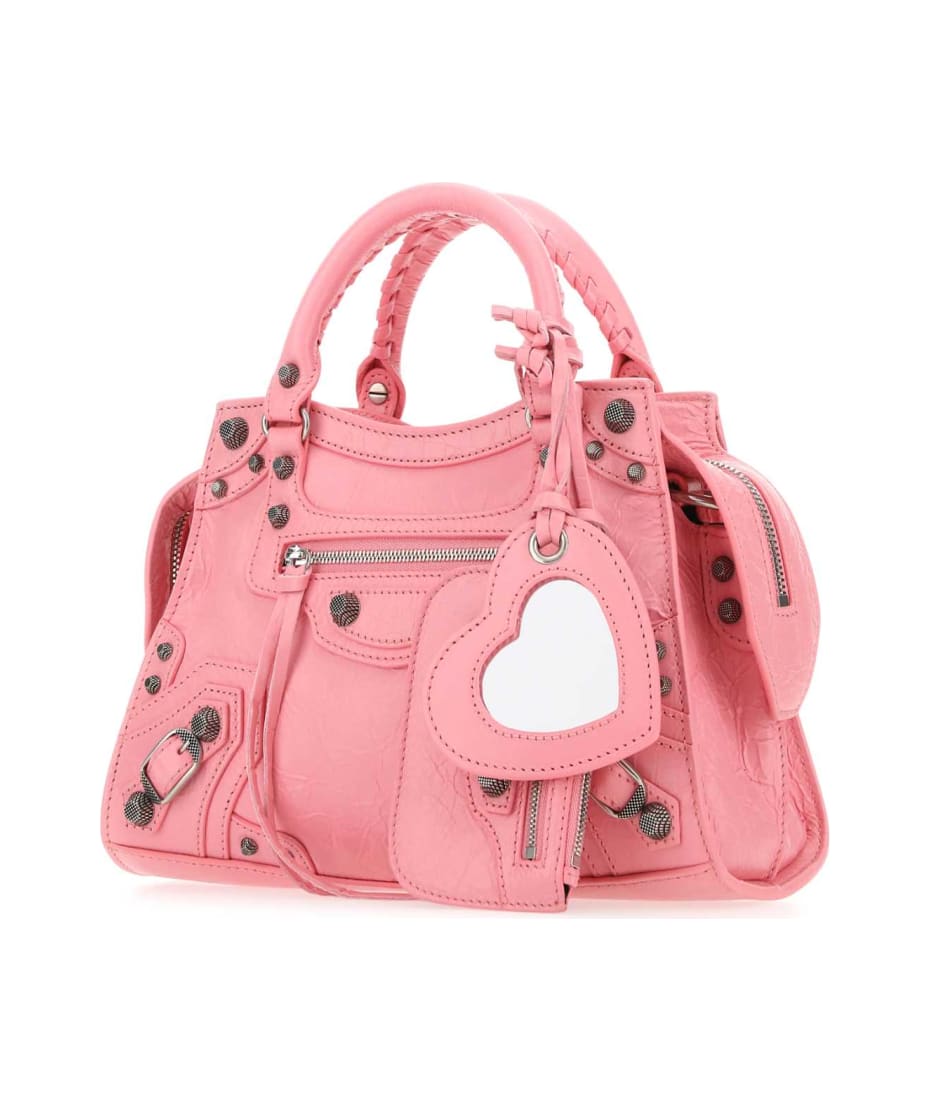 トートバッグ BALENCIAGA Pink nappa leather Neo Cagole S handbag Balenciaga - Neo Cagole leather bag Pink - The Corner