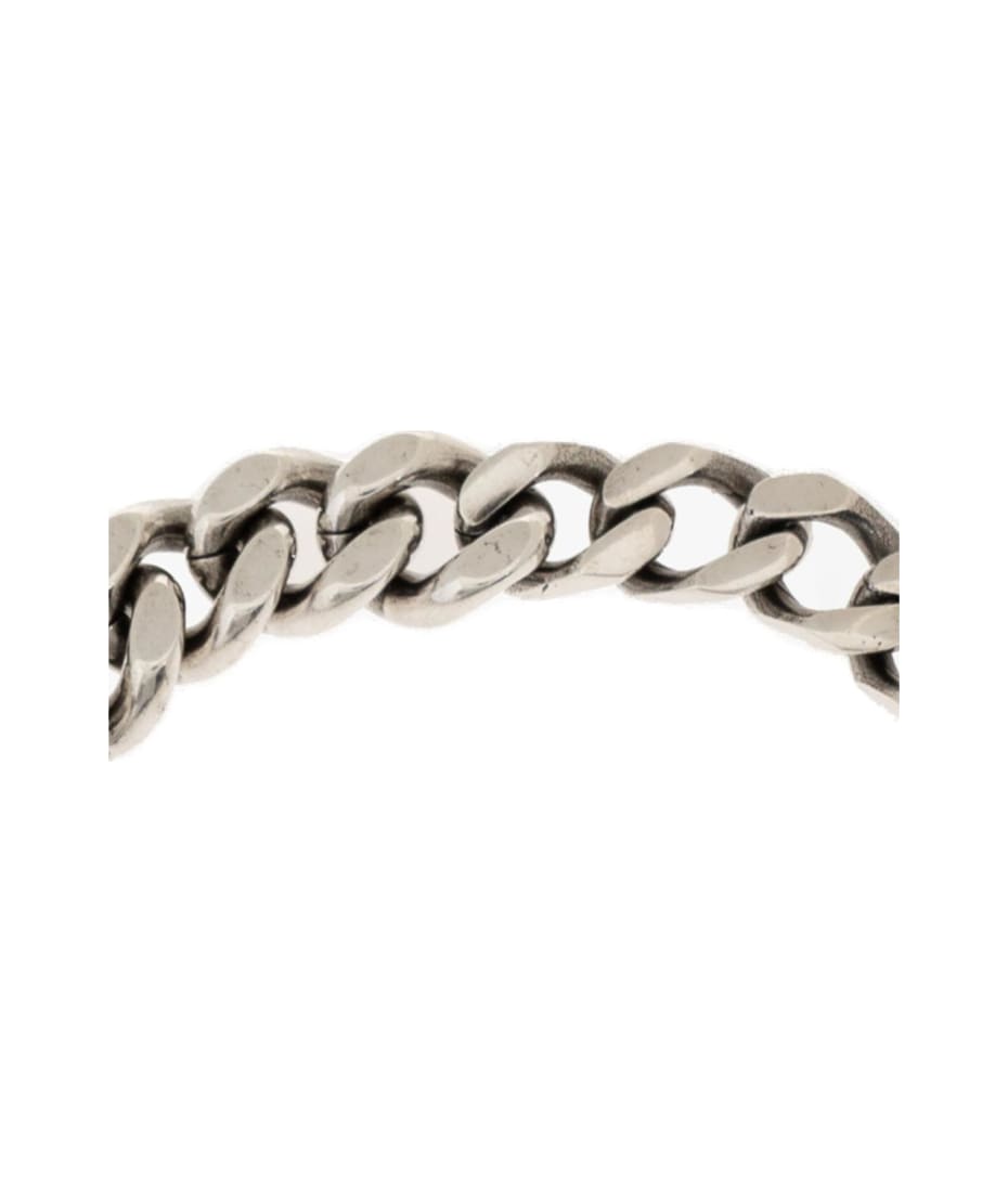 Saint Laurent Logo Engraved Chained Bracelet | italist