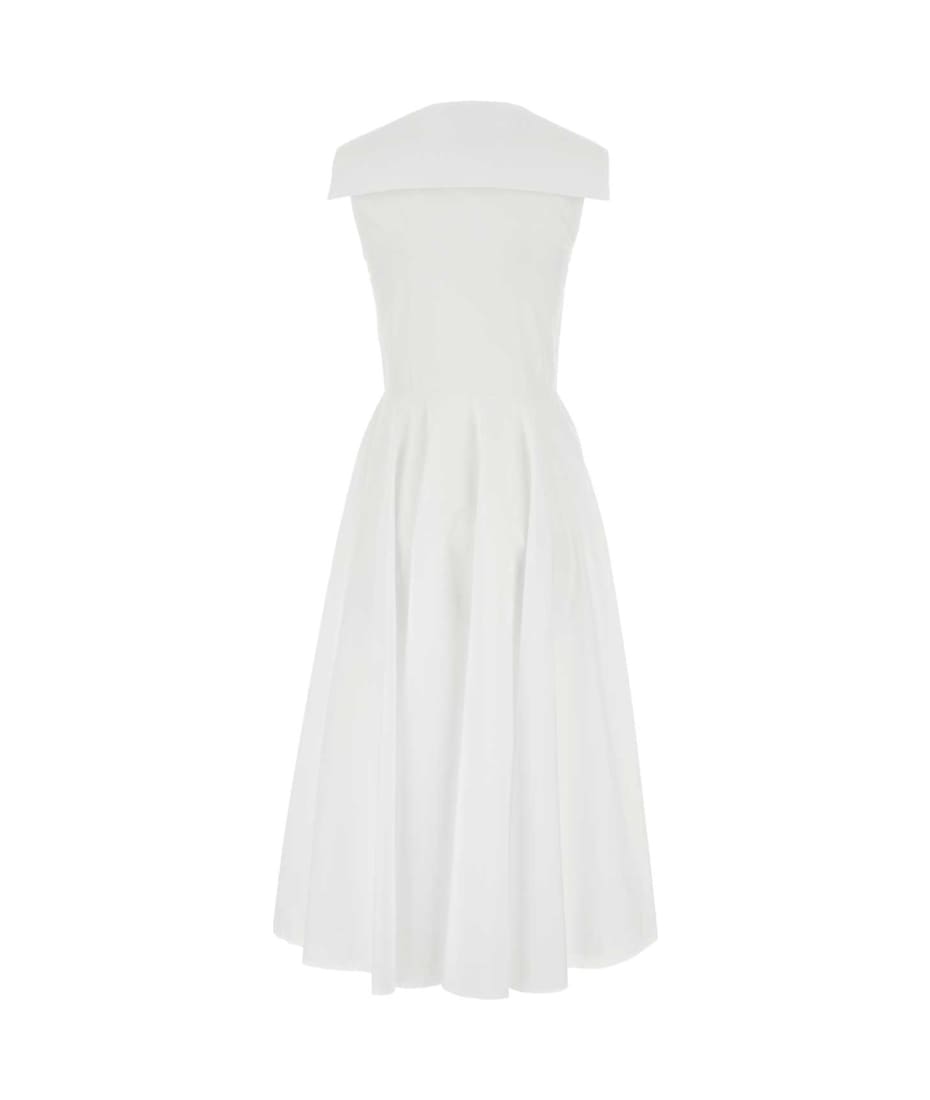 Miu Miu White Cotton Shirt Dress | italist