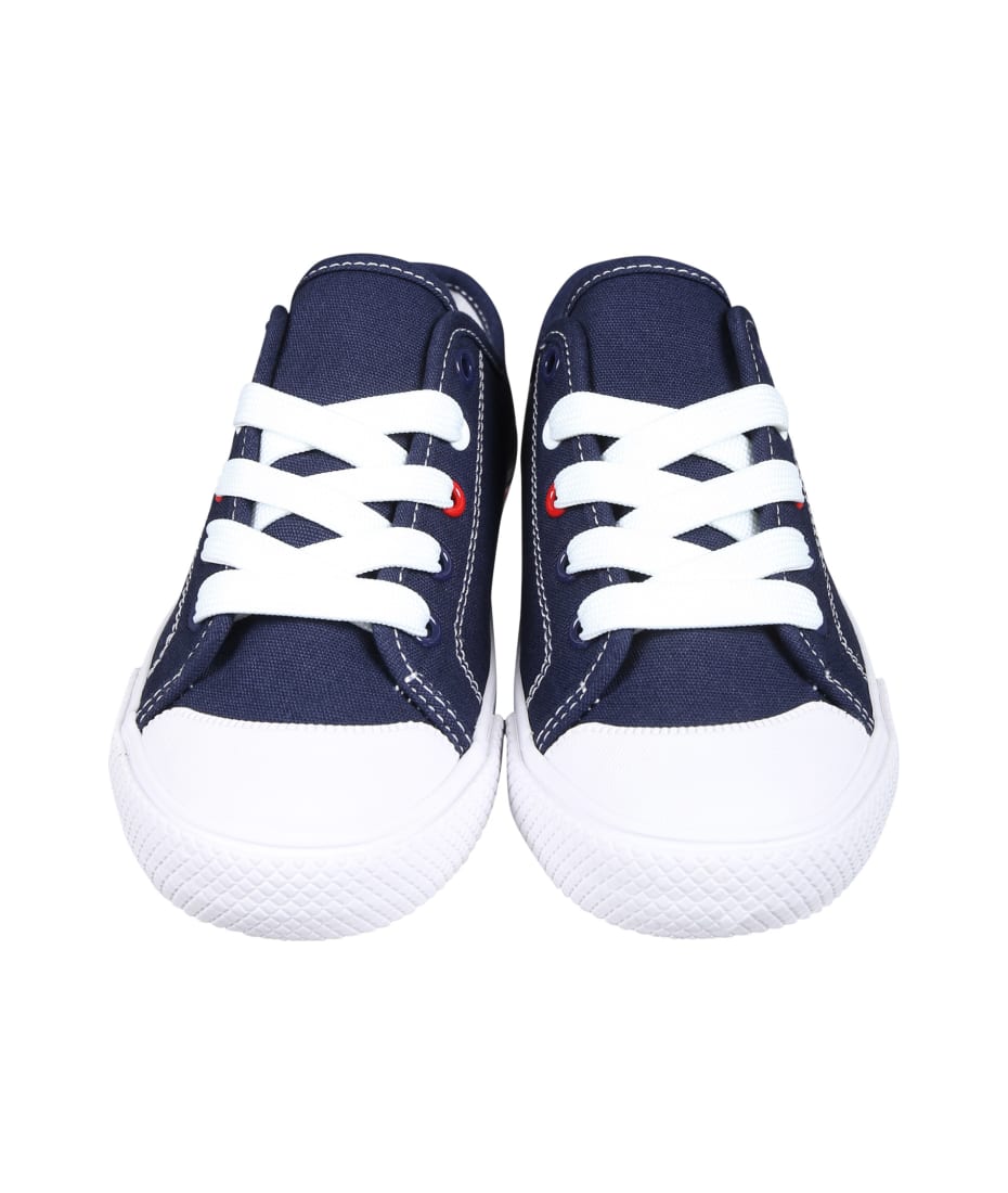 Tommy Hilfiger Blue Sneakers For Kids With Logo - Blue
