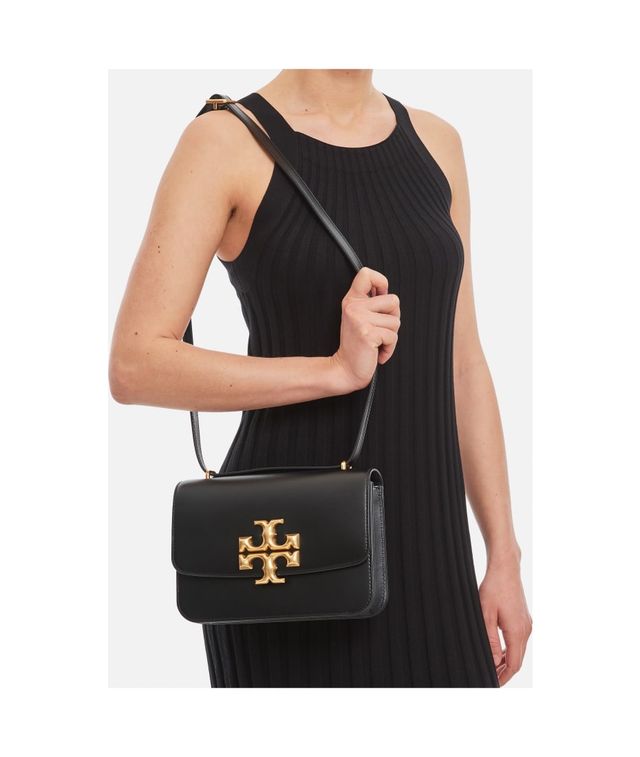 Tory Burch Eleanor Small Convertible Shoulder Bag Leather Black F