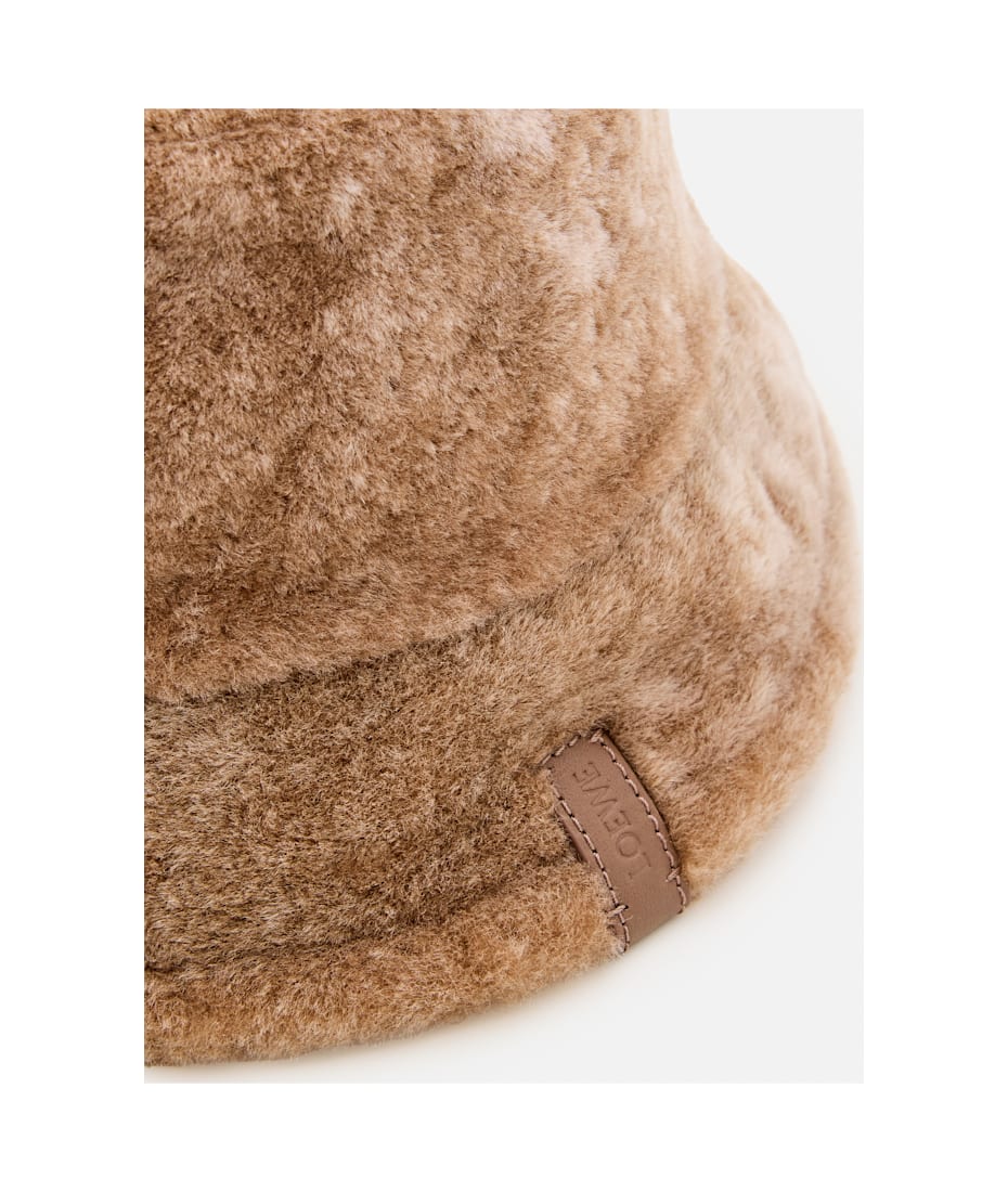 ハット LOEWE SHEARLING BUCKET HAT Loewe Logo shearling bucket hat Loewe