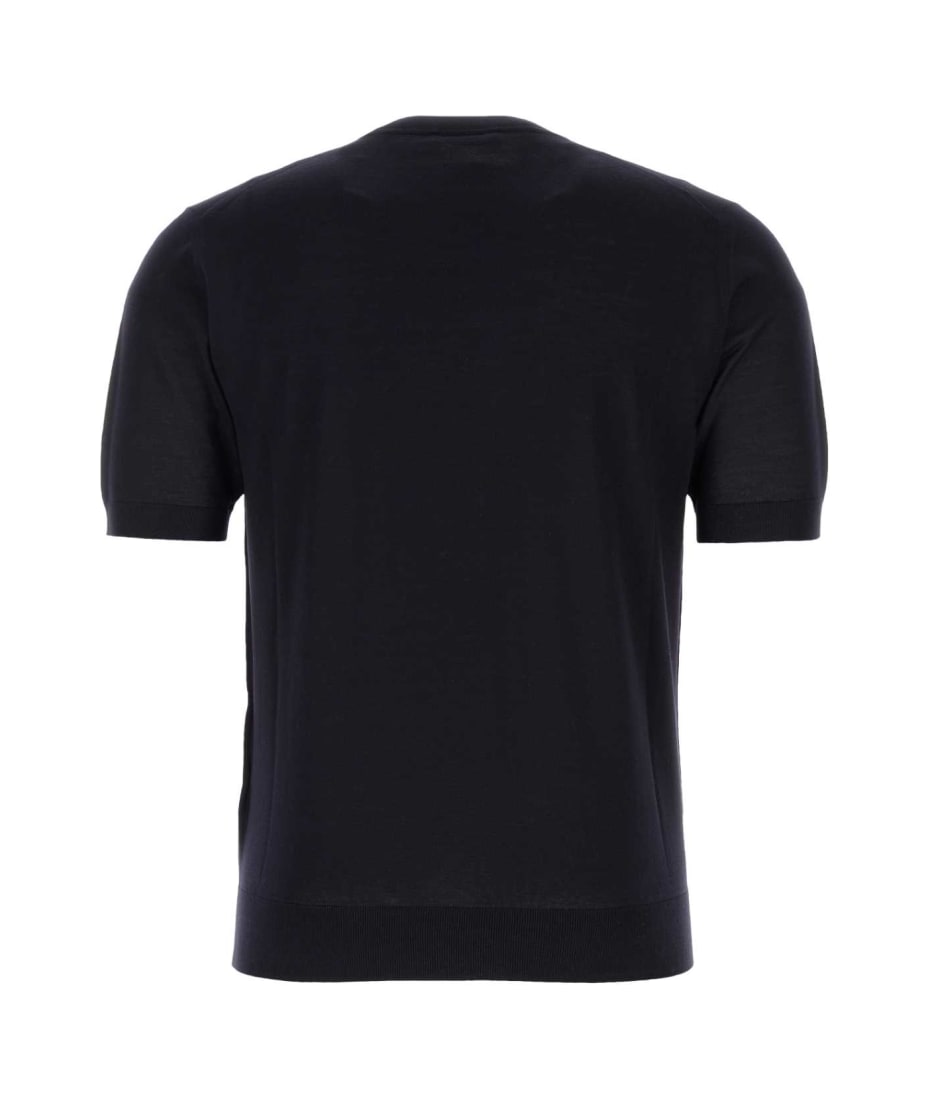 Tシャツ・カットソー PRADA Midnight Blue Wool Shirt Prada Midnight Blue Wool T-shirt | italist
