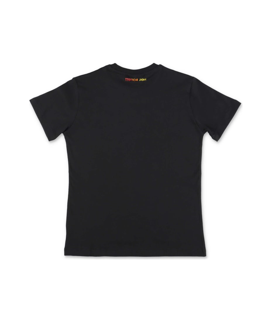 T shirt nere cotone Clearance