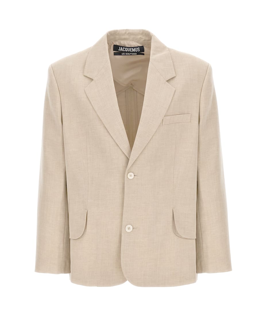ジャケット JACQUEMUS 'La veste Titolo' blazer La Veste Titolo Blazer in Light Grey