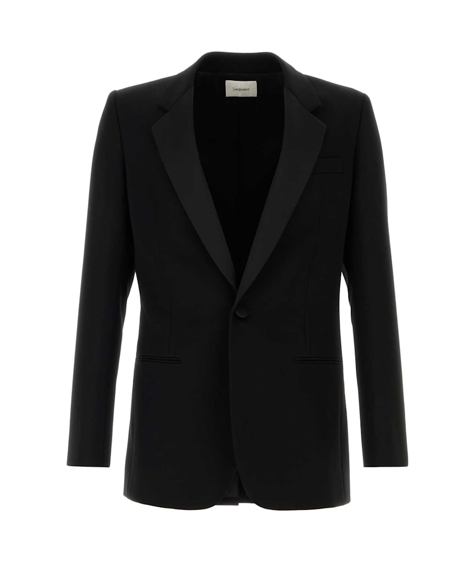 ジャケット Saint Laurent Black Wool Blazer Saint Laurent Black Wool Blazer | italist