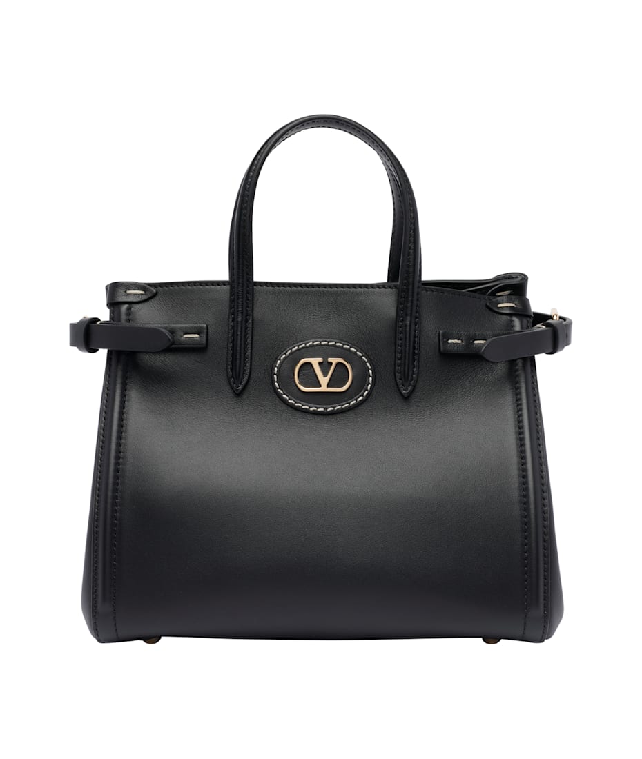 VALENTINO正規品/送料/関税込み Antibes V Logo Small Tote Bag Valentino Garavani Antibes Small Shopping Bag In Jacquard