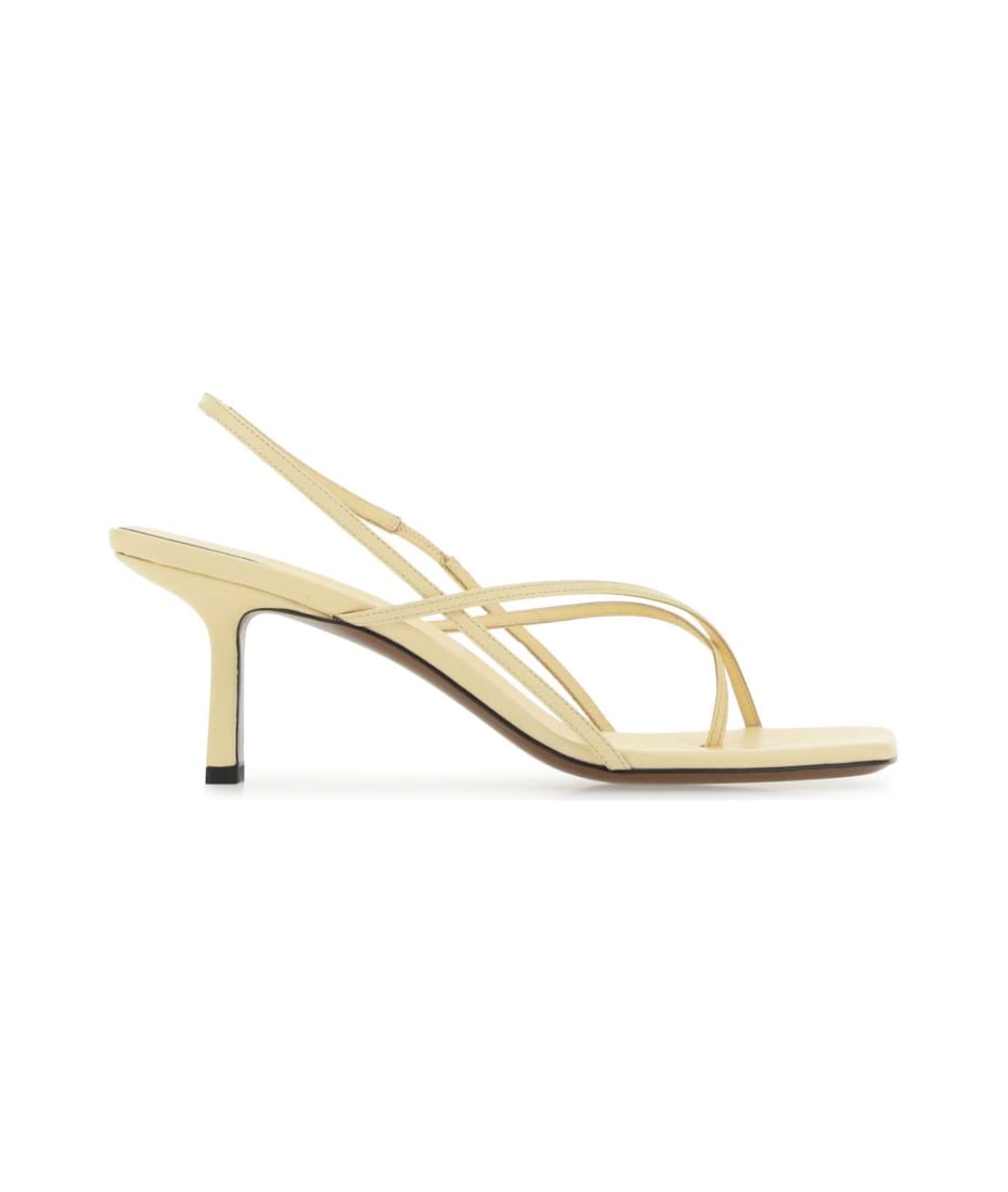 サンダル・ミュール NEOUS Cream leather Shamali sandals (00344N22 ALABASTER) Neous Cream Leather Shamali Sandals | italist