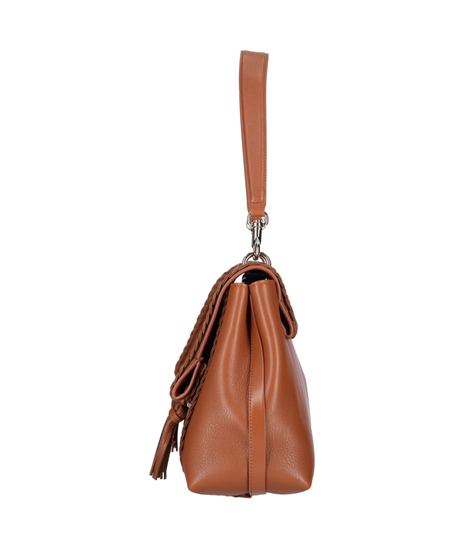 【関税&送料込】Chloe Caramel Leather Medium Penelope Handba Chloé Caramel Leather Medium Penelope Handbag | italist