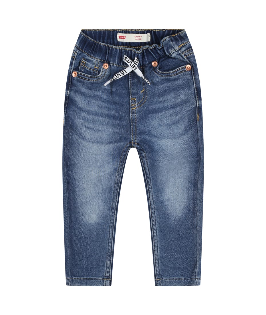 Levi's Denim Jeans For Baby Boy With Logo Patch italist, ALWAYS