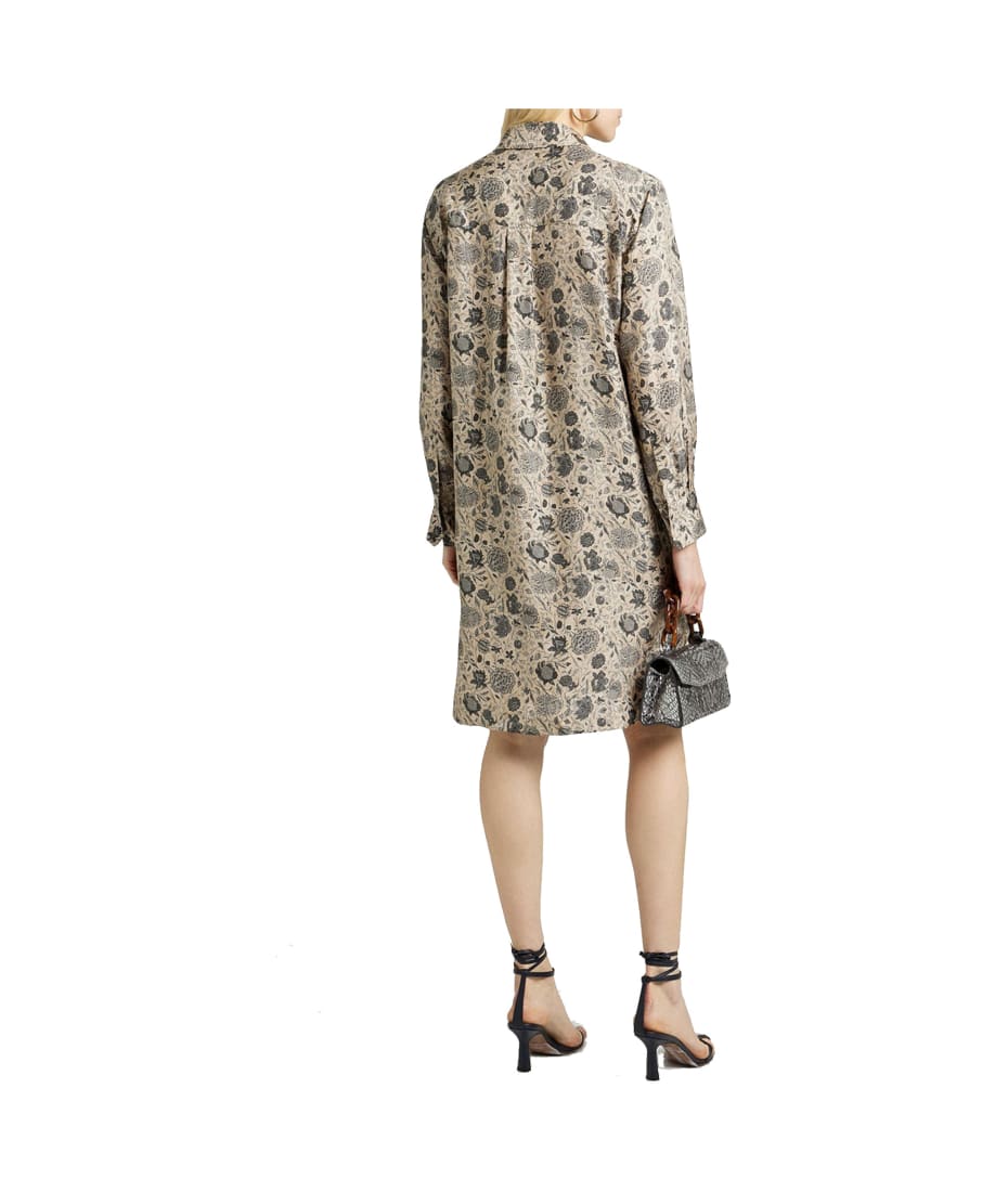 Brunello Cucinelli Printed Silk Dress