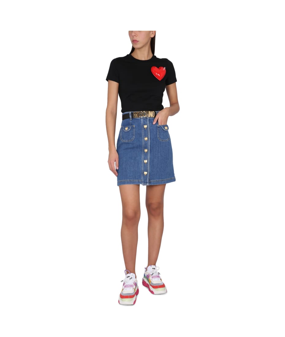 T-shirts Moschino - Inflatable heart tshirt - 070404410555