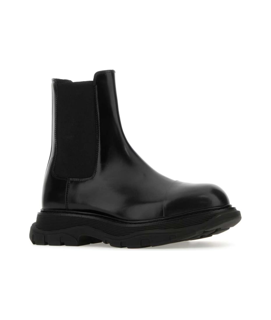 ブーツその他 Alexander Mcqueen Black Leather Chelsea Sofa Ankle Boots Women's luxury ankle boots - Alexander McQueen Wander