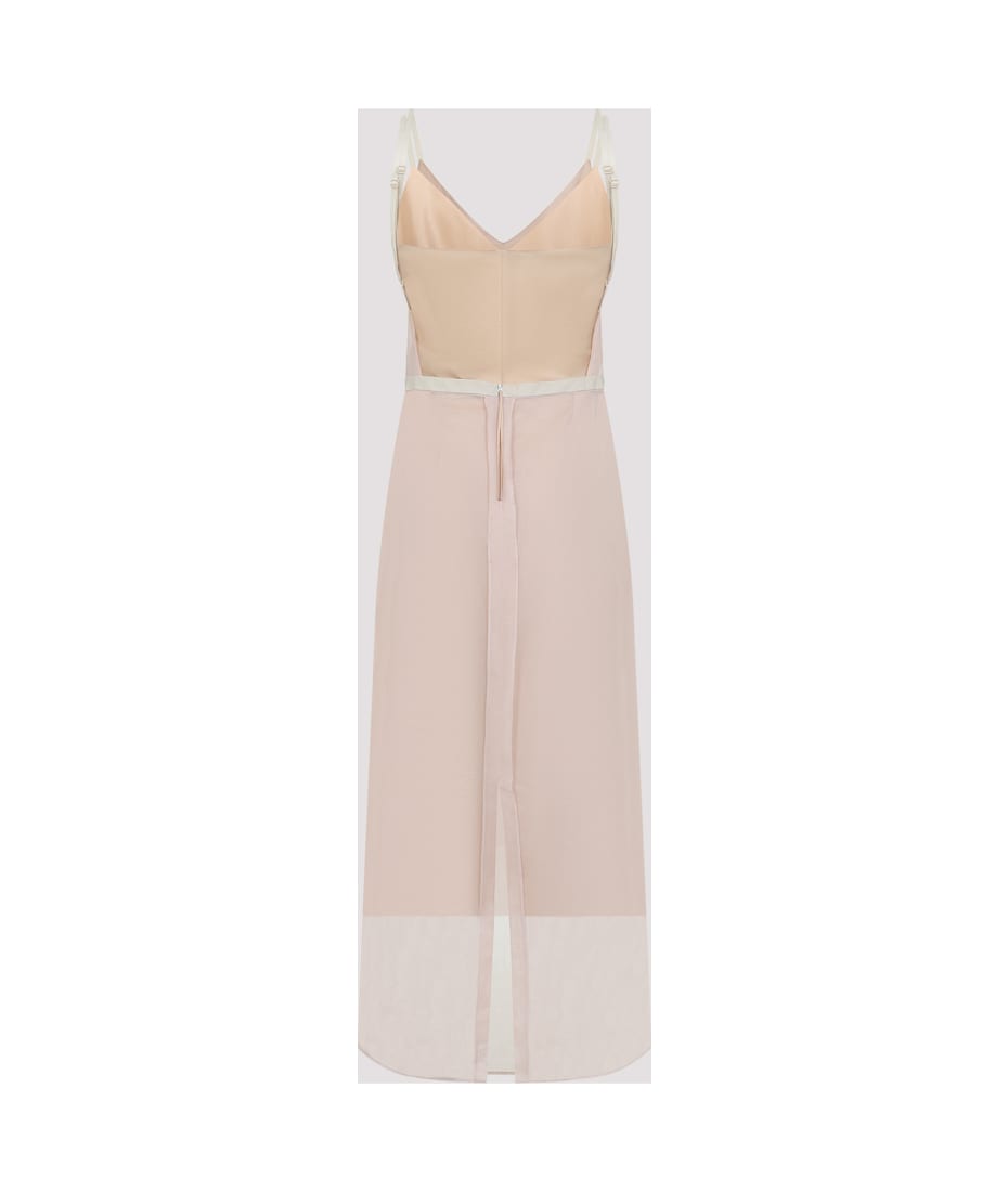 ワンピース CARVEN SS25 LINGERIE DRESS (6251K21388 ROSEPOUDRE) Carven Silk Long Dress | italist