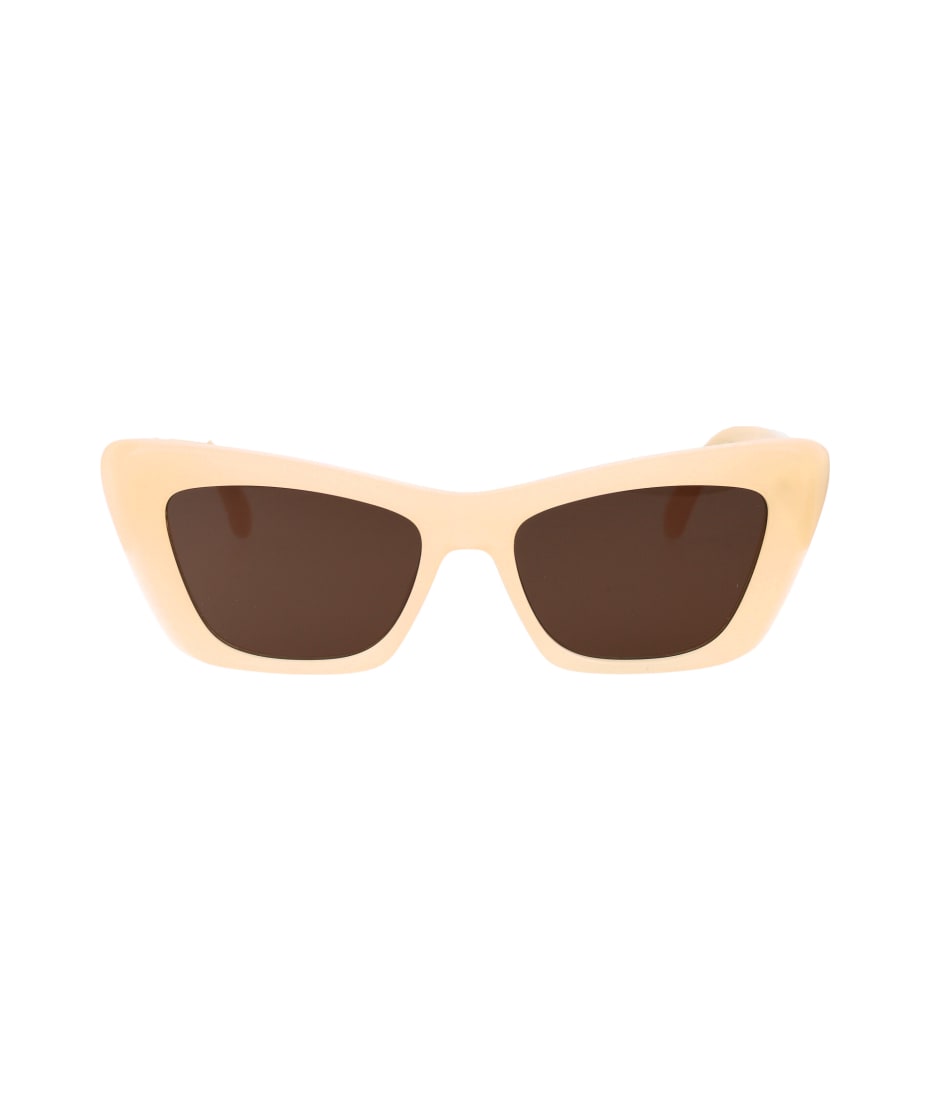 サングラス PALM ANGELS Woman Sunglasses Sand PERI058 FAIRFIELD 1764 Palm Angels Outlet: Sunglasses woman - Sand | Palm Angels