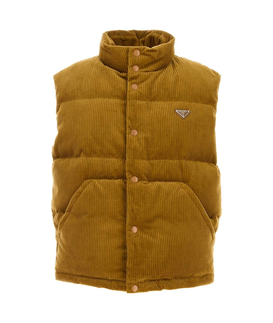 トップス 90s archive prada double corduroy vest 0400019960916_BEIGEKHAKI?wid=