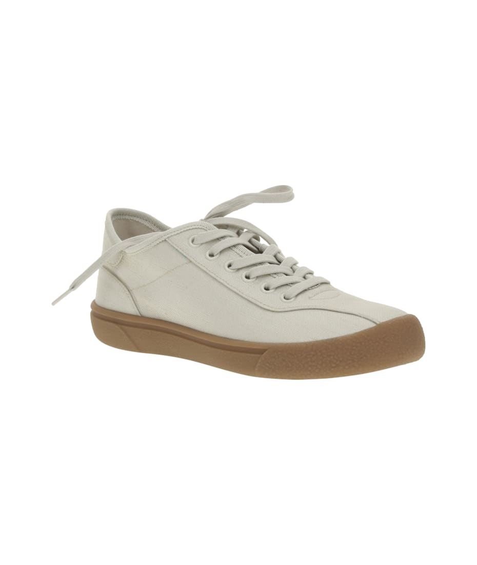［大人気！］TheRow Canvas Sneakers F1611SPCSAT The Row Canvas sneakers for Women - Cream in UAE | Level Shoes