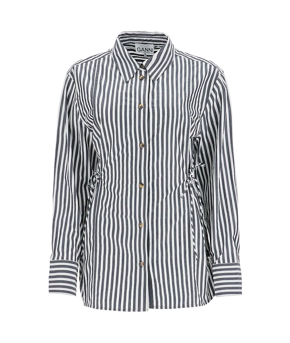 Tシャツ・カットソー Ganni SS25 Lace-up shirt (W0096 099) T4299_3667_324_1.jpg?sw=2000