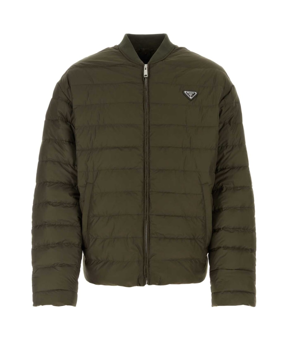 Prada Polyester Down Jacket | italist Prada Polyester Down Jacket | italist