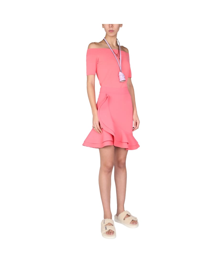 ミニスカート alexander mcqueen MINI SKIRT WITH RUCHES (688636_Q1AZN6068) Alexander McQueen Mini Skirt With Ruches | italist