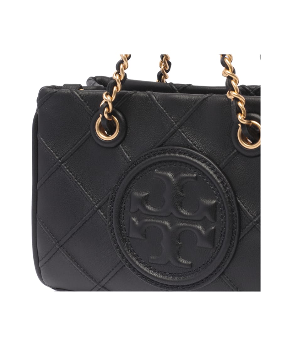 Tory Burch Fleming Soft Large Bucket Bag In Nero