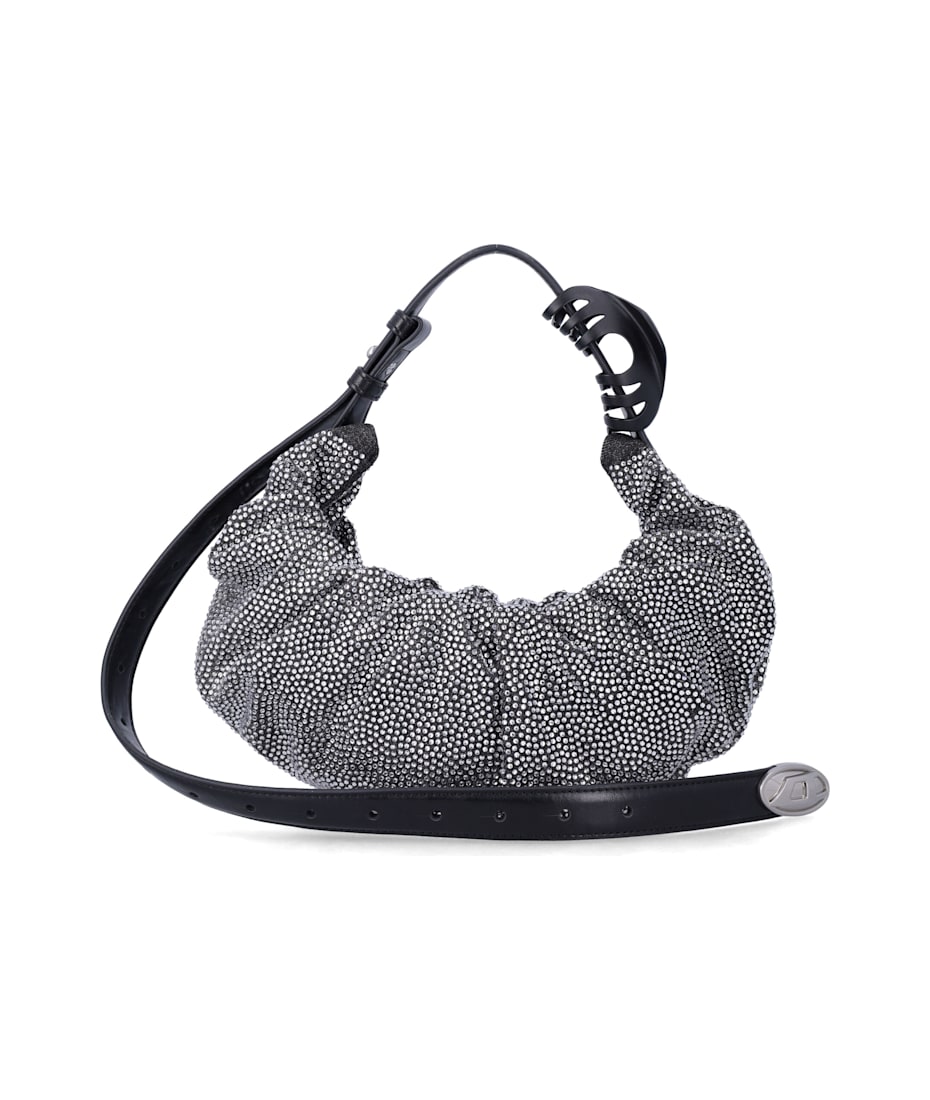 Diesel Grab-d Small Crystal Denim Hobo Bag italist, ALWAYS LIKE