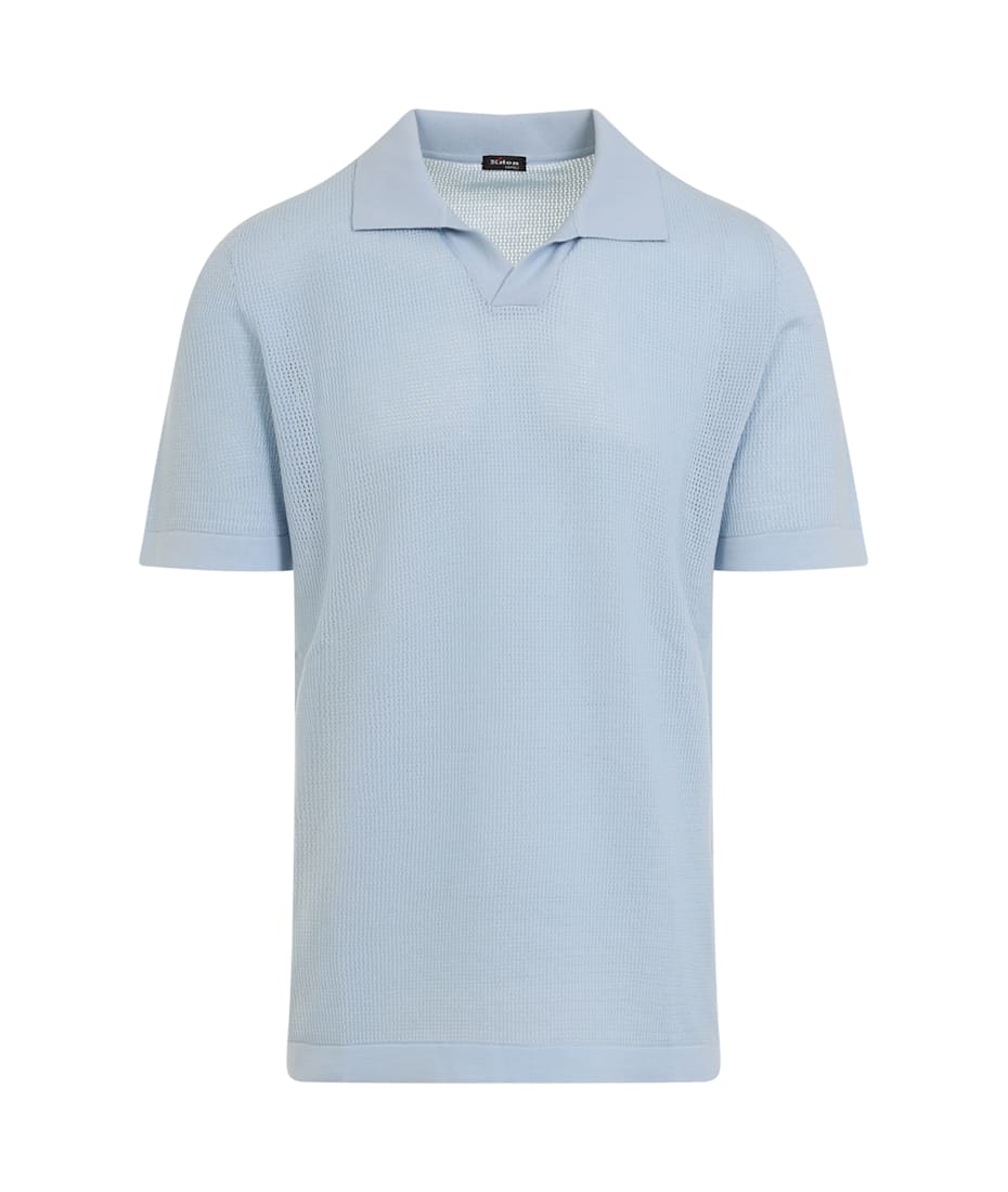 Tシャツ・カットソー Kiton SS25 Kiton Polo (UMK0718K286000 CELESTE) Kiton Polo | italist