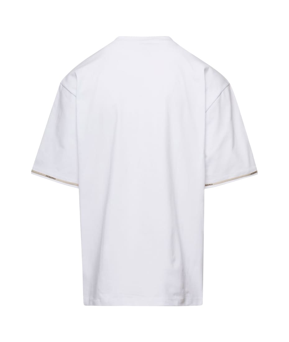 Jacquemus Le T-Shirt Toalha Banadana Logo T-Shirt Print Bandana White