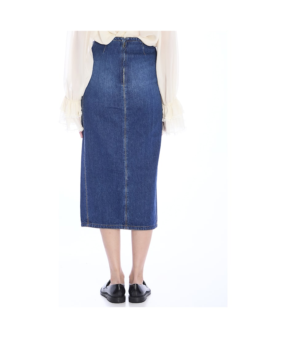 Chloé Denim Midi Skirt | italist