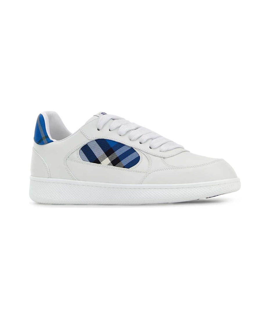 【関税&送料込】Burberry White Leather Terrace Sneakers Burberry White Leather Terrace Sneakers | italist