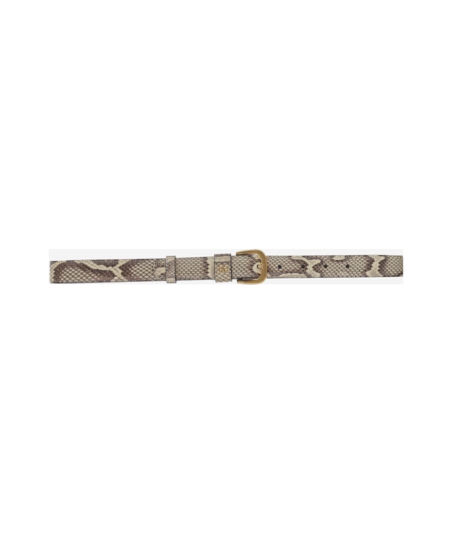 ベルト VALENTINO GARAVANI Python leather belt 7W2T0SR2FKT246 Valentino Garavani Python Leather Belt | italist